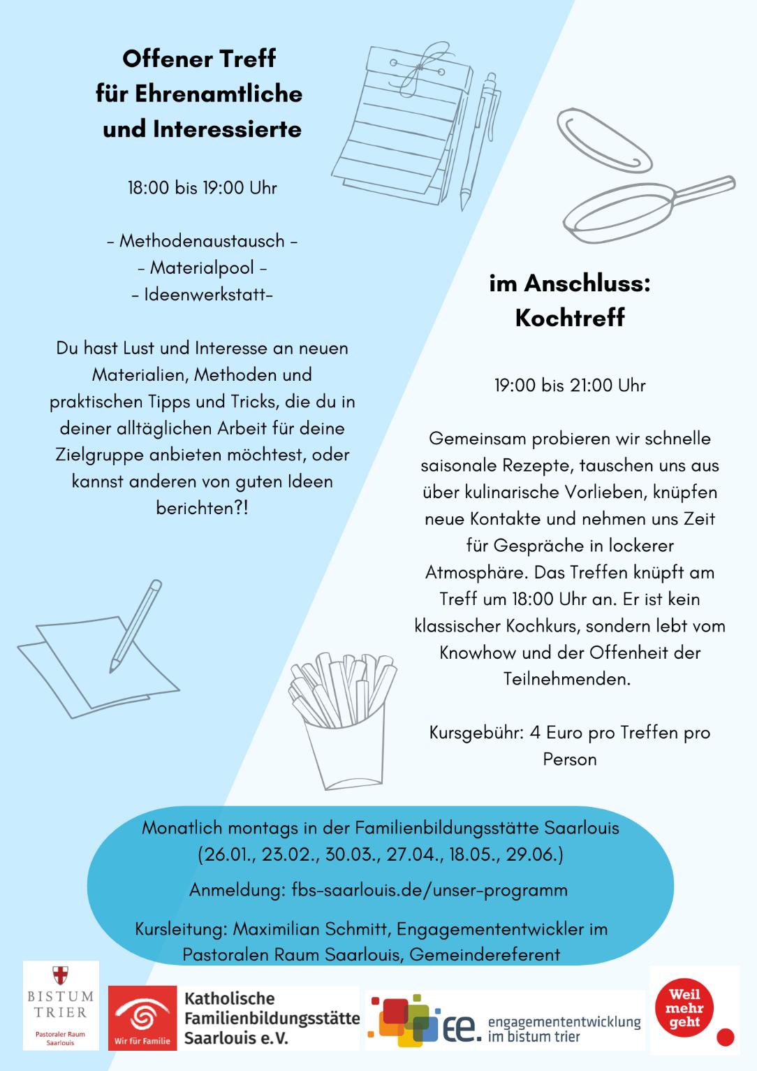 Plakat Offener Treff fuer Ehrenamtliche 022026